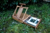 Bo�te chevalet de table orme teint�