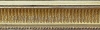 Empire � canaux dor� us� patin� � la main, 55x48 mm