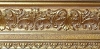 Cadre XIX�me dor� us� et patin� � la main, 100x57 mm