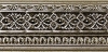 Cadre Orient argent� us� et patin� � la main 90x38 mm