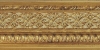 Cadre Orient dor� us� et patin� � la main 90x38 mm