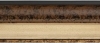Cadre �caille brune, angles dor�s, et marie-louise ivoire, 92x41 mm.