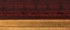 Cadre d�cor �caille rouge, marie-louisedor�e angles grav�s 100x45 mm.