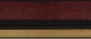 Cadre d�cor �caille rouge angles et marie-louise dor�s, 112x30 mm.