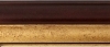Cadre brun mouchet�, int�rieur dor�, 110x48 mm.