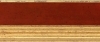 Cadre renvers� rouge Pomp�i et dor� 70x30 mm.