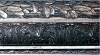 XIX �me argent� us� patin�, acanthe brunes 113X60 mm