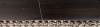Marie-louise plate, brun essuy� sur ocre, nez argent perles 46x16 mm