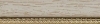 Marie-louise plate, ivoire mouchett�, nez or rais de coeur 38x18 mm