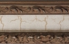 Dor� motifs vieillis et ivoire craquel� invers� 90X43 mm