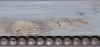 Marbre vein� vieilli plat nez perles argent�es 70X28 mm