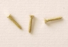 25 vis � bois laitonn�es, 1.6 X 10 mm.