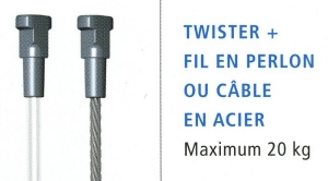 10 FIL ACIER T 150CM