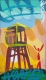 Acrylique sur contre plaqu� 32x19 cm