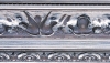 Argenté patiné  baroque 103X52 mm
