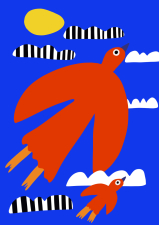 PRINT MARINE FAGNOL  30X40 CM