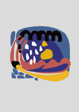 PRINT MARINE FAGNOL  30X40 CM