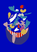 PRINT MARINE FAGNOL  40X50CM