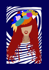 PRINT MARINE FAGNOL  40X50CM